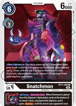 Image of Snatchmon [BT11-065] [Dimensional Phase]