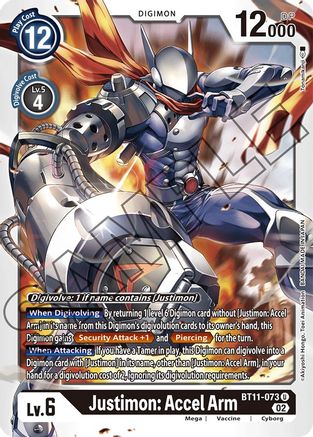 Image of Justimon: Accel Arm [BT11-073] [Dimensional Phase]