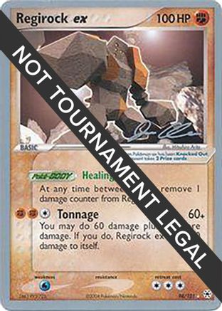 Image of Regirock ex (98/101) (Mewtrick - Jason Klaczynski) [World Championships 2006]