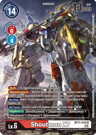 Image of Shoutmon X7 [BT11-019] (Alternate Art) [Dimensional Phase]