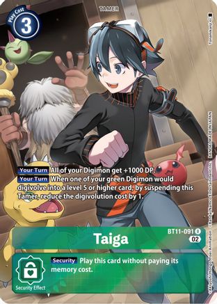 Image of Taiga [BT11-091] (Alternate Art) [Dimensional Phase]