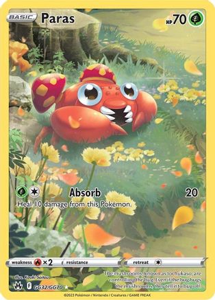Image of Paras (GG32/GG70) [Sword & Shield: Crown Zenith]