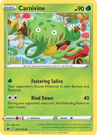 Image of Carnivine (012/159) [Sword & Shield: Crown Zenith]