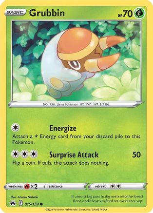 Image of Grubbin (015/159) [Sword & Shield: Crown Zenith]