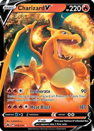 Image of Charizard V (018/159) [Sword & Shield: Crown Zenith]