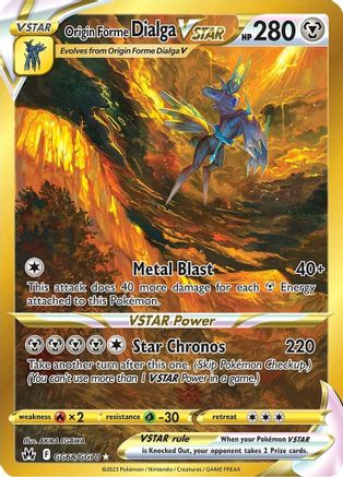 Image of Origin Forme Dialga VSTAR (GG68/GG70) (Secret) [Sword & Shield: Crown Zenith]