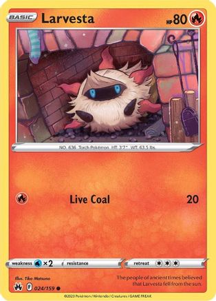 Image of Larvesta (024/159) [Sword & Shield: Crown Zenith]