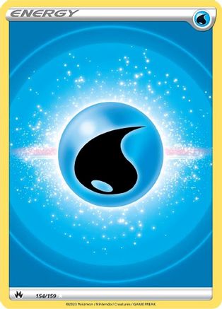 Image of Water Energy (154/159) (Texture Full Art) [Sword & Shield: Crown Zenith]