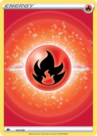 Image of Fire Energy (153/159) (Texture Full Art) [Sword & Shield: Crown Zenith]