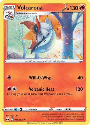 Image of Volcarona (025/159) [Sword & Shield: Crown Zenith]