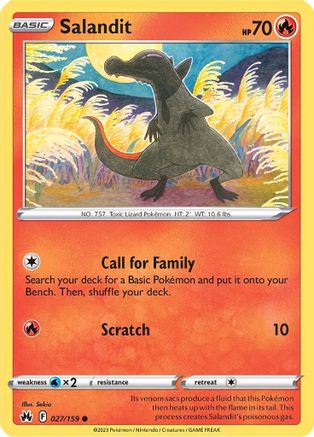 Image of Salandit (027/159) [Sword & Shield: Crown Zenith]