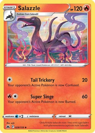 Image of Salazzle (028/159) [Sword & Shield: Crown Zenith]