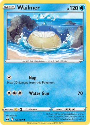 Image of Wailmer (031/159) [Sword & Shield: Crown Zenith]