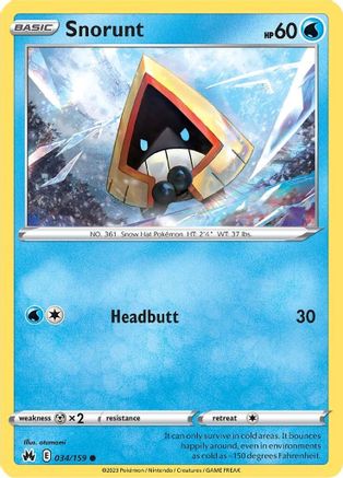 Image of Snorunt (034/159) [Sword & Shield: Crown Zenith]