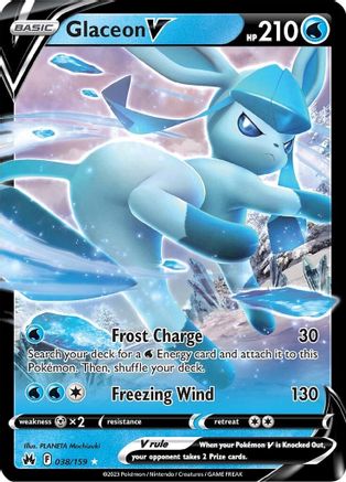 Image of Glaceon V (038/159) [Sword & Shield: Crown Zenith]