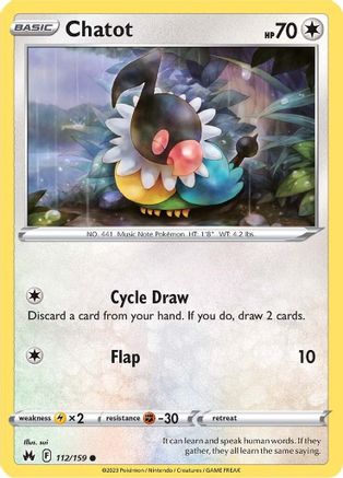 Image of Chatot (112/159) [Sword & Shield: Crown Zenith]
