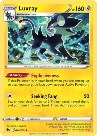 Image of Luxray (044/159) (44) [Sword & Shield: Crown Zenith]