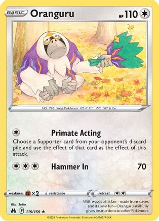 Image of Oranguru (119/159) [Sword & Shield: Crown Zenith]