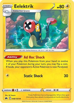 Image of Eelektrik (048/159) [Sword & Shield: Crown Zenith]