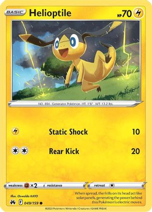 Image of Helioptile (049/159) [Sword & Shield: Crown Zenith]