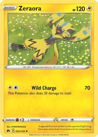 Image of Zeraora (052/159) [Sword & Shield: Crown Zenith]