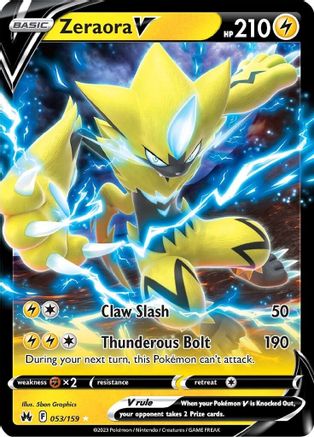 Image of Zeraora V (053/159) [Sword & Shield: Crown Zenith]