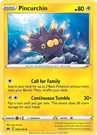 Image of Pincurchin (056/159) [Sword & Shield: Crown Zenith]