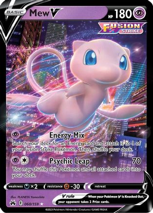 Image of Mew V (060/159) [Sword & Shield: Crown Zenith]