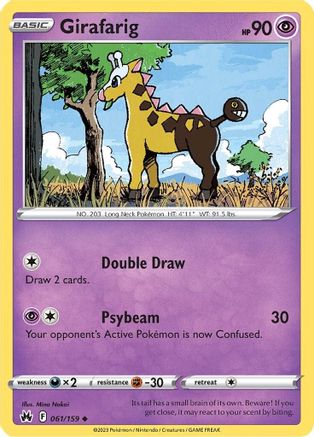 Image of Girafarig (061/159) [Sword & Shield: Crown Zenith]