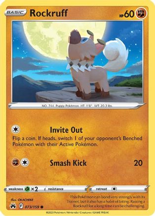 Image of Rockruff (073/159) [Sword & Shield: Crown Zenith]