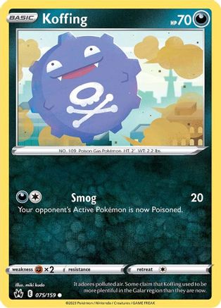 Image of Koffing (075/159) [Sword & Shield: Crown Zenith]