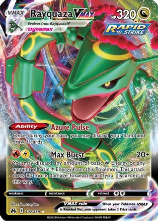 Image of Rayquaza VMAX (102/159) (102) [Sword & Shield: Crown Zenith]