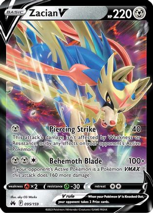 Image of Zacian V (095/159) [Sword & Shield: Crown Zenith]