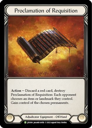 Image of Proclamation of Requisition [JDG004] (Promo)  Rainbow Foil