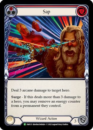 Image of Sap (Red) [FAB115] (Promo)  Rainbow Foil