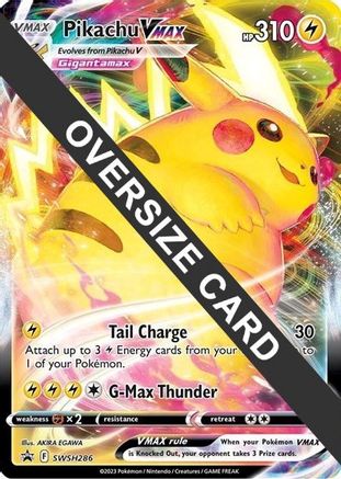 Image of Pikachu VMAX (SWSH286) (Jumbo Card) [Sword & Shield: Black Star Promos]