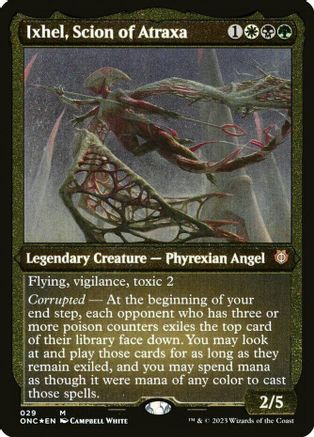 Image of Ixhel, Scion of Atraxa (Foil Etched) (Display Commander) [Phyrexia: All Will Be One Commander]