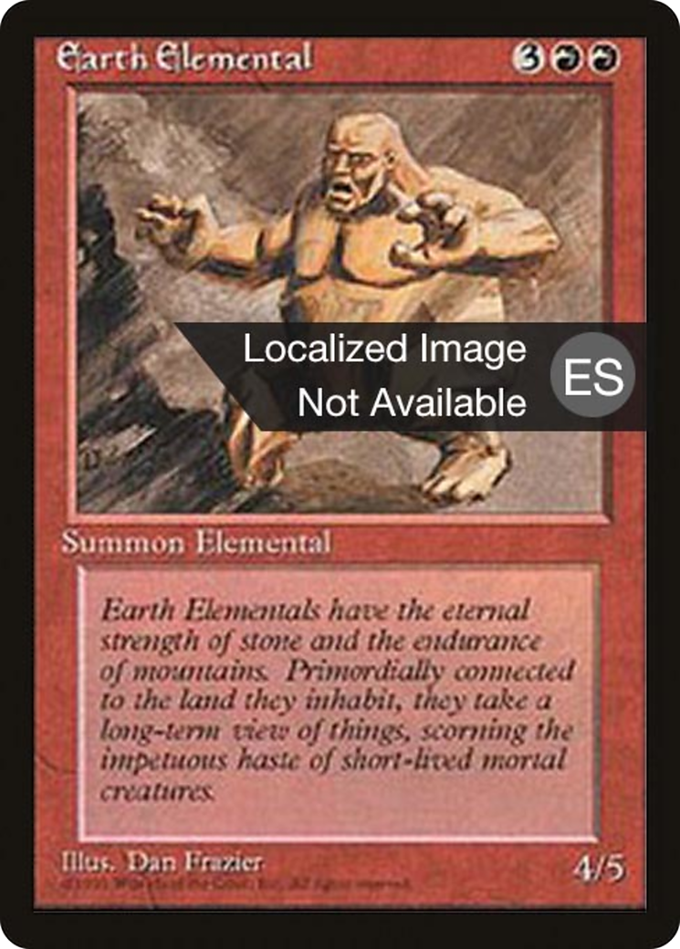 Image of Earth Elemental [Fourth Edition (Foreign Black Border)]