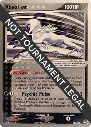 Image of Absol ex (92/108) (Legendary Ascent - Tom Roos) [World Championships 2007]