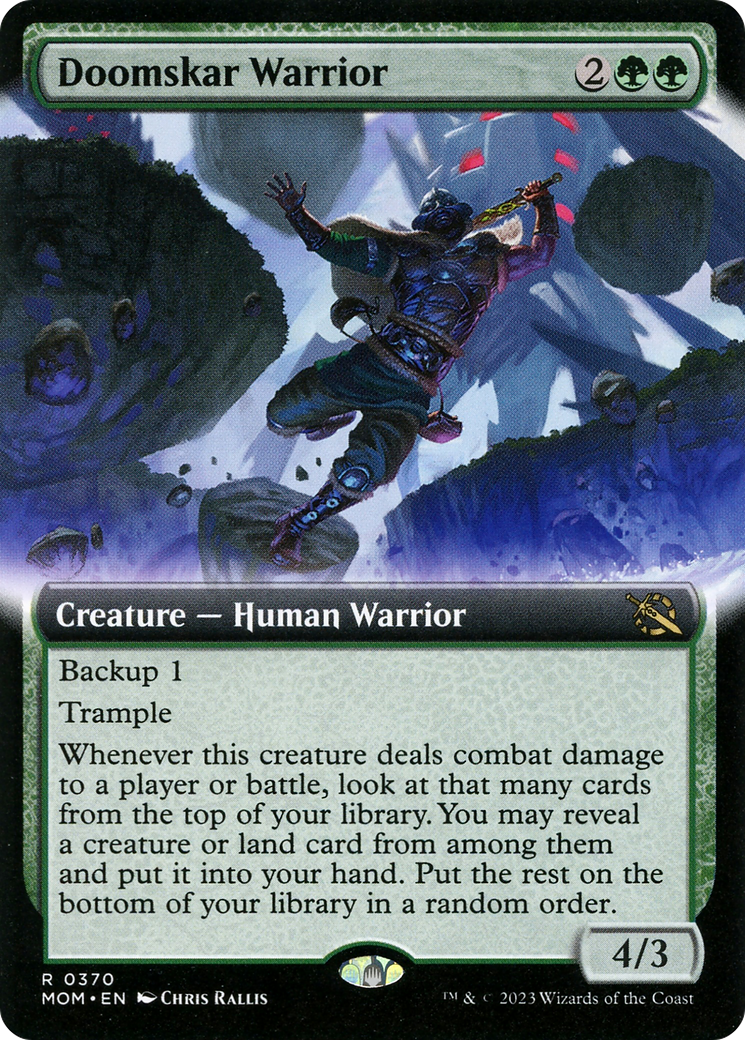 Image of Doomskar Warrior (Extended Art) [March of the Machine]