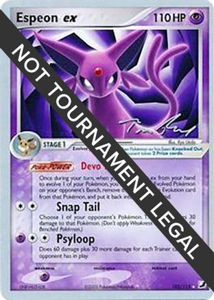 Image of Espeon ex (102/115) (Legendary Ascent - Tom Roos) [World Championships 2007]