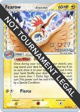 Image of Fearow (18/100) (Delta Species) (Flyvees - Jun Hasebe) [World Championships 2007]