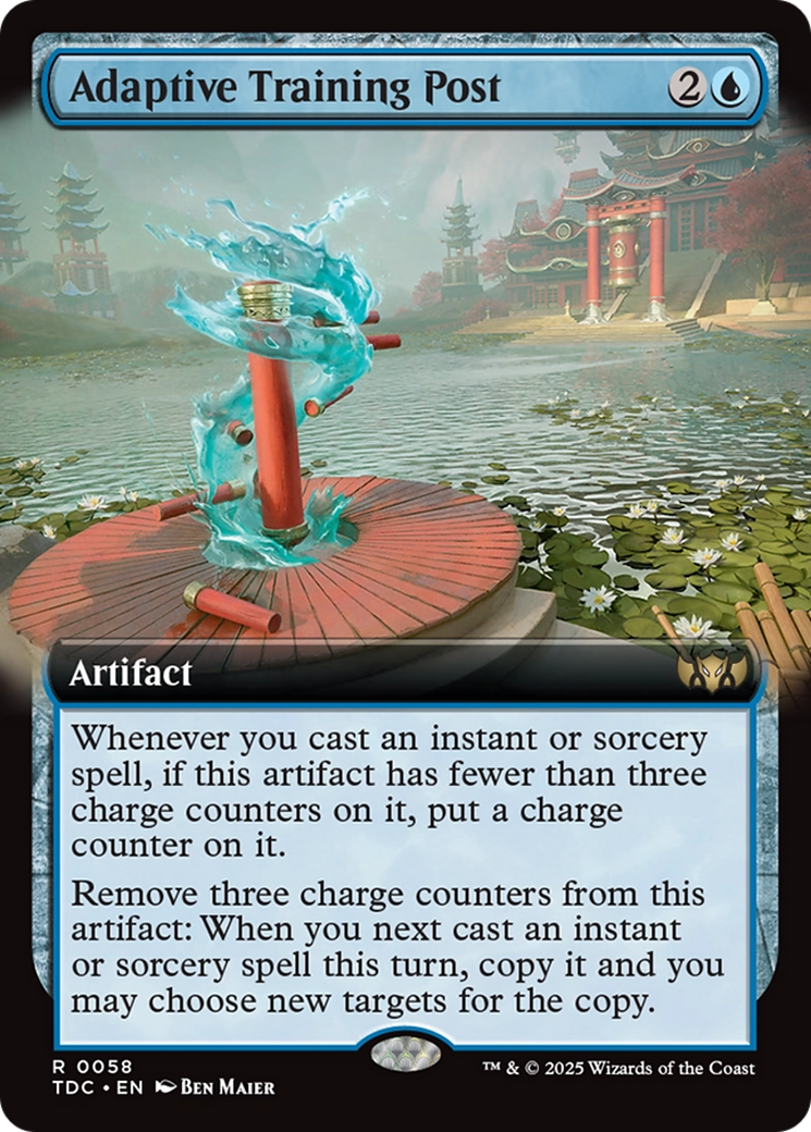 Image of Adaptive Training Post (Extended Art) [Tarkir: Dragonstorm Commander]