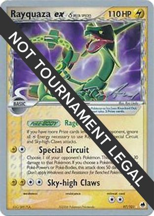 Image of Rayquaza ex (97/101) (Delta Species) (Legendary Ascent - Tom Roos) [World Championships 2007]