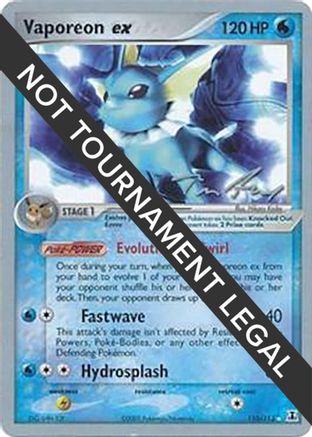 Image of Vaporeon ex (110/113) (Legendary Ascent - Tom Roos) [World Championships 2007]