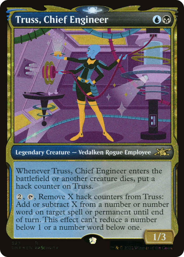 Image of Truss, Chief Engineer (Showcase) (Galaxy Foil) [Unfinity]