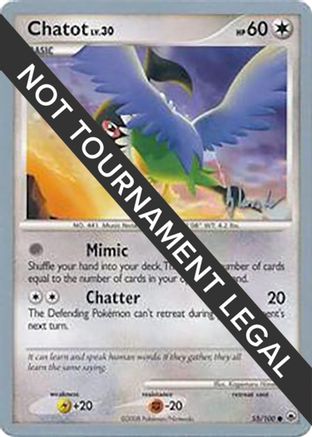 Image of Chatot LV.30 (55/100) (Empotech - Dylan Lefavour) [World Championships 2008]