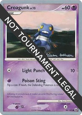 Image of Croagunk LV.13 (60/100) (Intimidation - Tristan Robinson) [World Championships 2008]