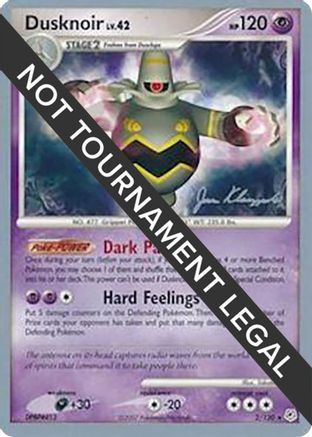 Image of Dusknoir LV.42 (2/130) (Psychic Lock - Jason Klaczynski) [World Championships 2008]
