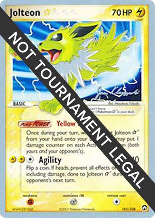 Image of Jolteon Star (101/108) (Psychic Lock - Jason Klaczynski) [World Championships 2008]